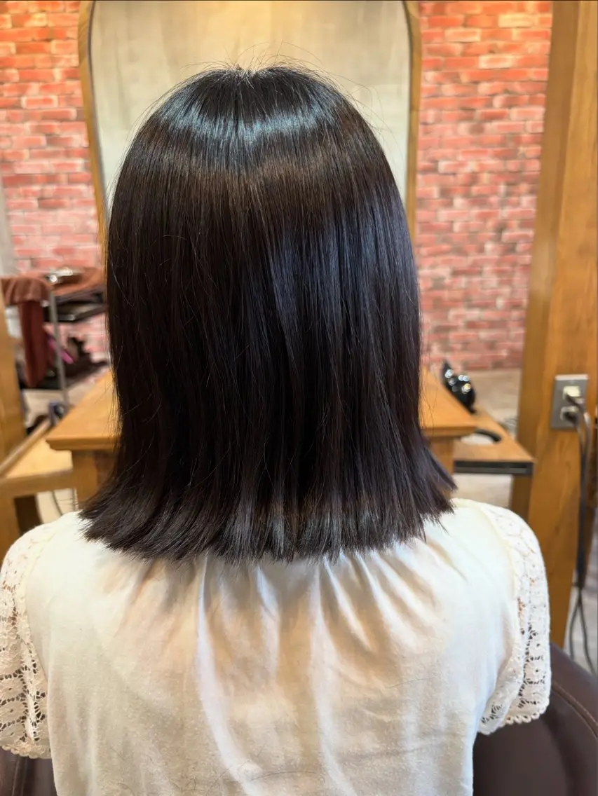 ミディアム イシダ ユウキのヘアスタイル