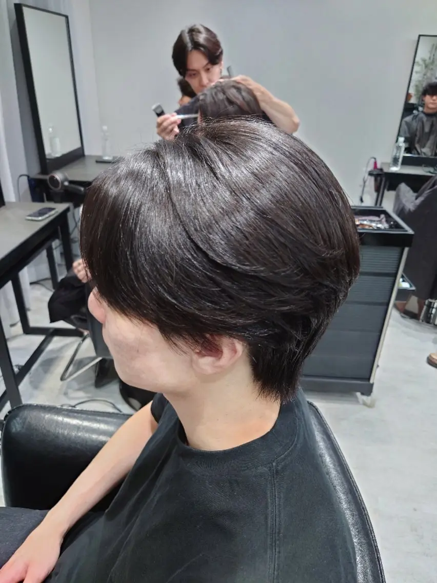 ショート 縮毛矯正 メンズ縮毛矯正　渋谷 川端祥子　のヘアスタイル