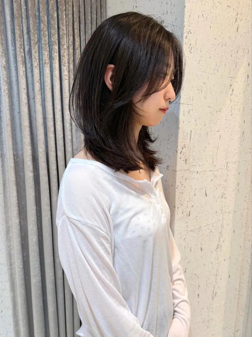 ミディアム カラー ブリーチ カット ヘアカラー トリートメント mai / linoah˚✧のヘアスタイル