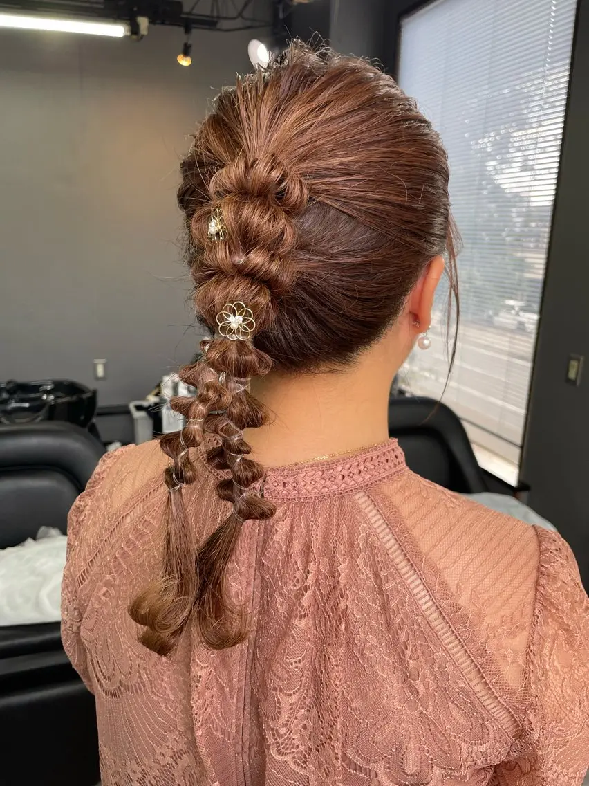 ヘアアレンジ オノ アカネのヘアスタイル