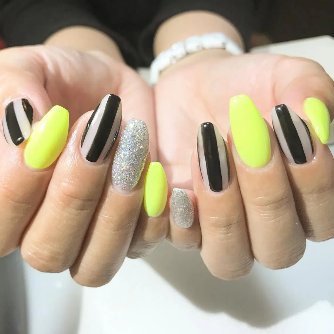 ネイル オーロラネイル フットネイル ラメ(グリッター) シンプルネイル 春ネイル nail fufla ♡yamane♡のネイルデザイン