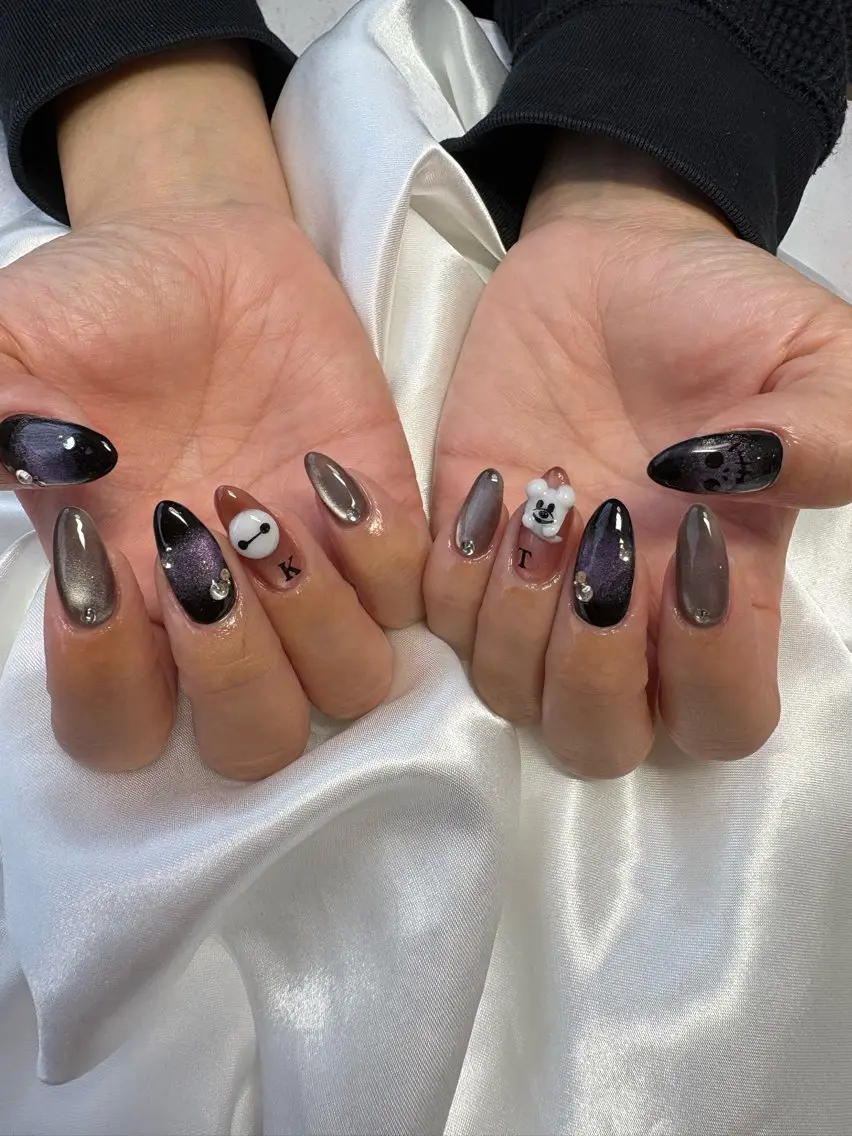ネイル アートネイル マグネットネイル ハンドネイル nail ayacaのネイルデザイン