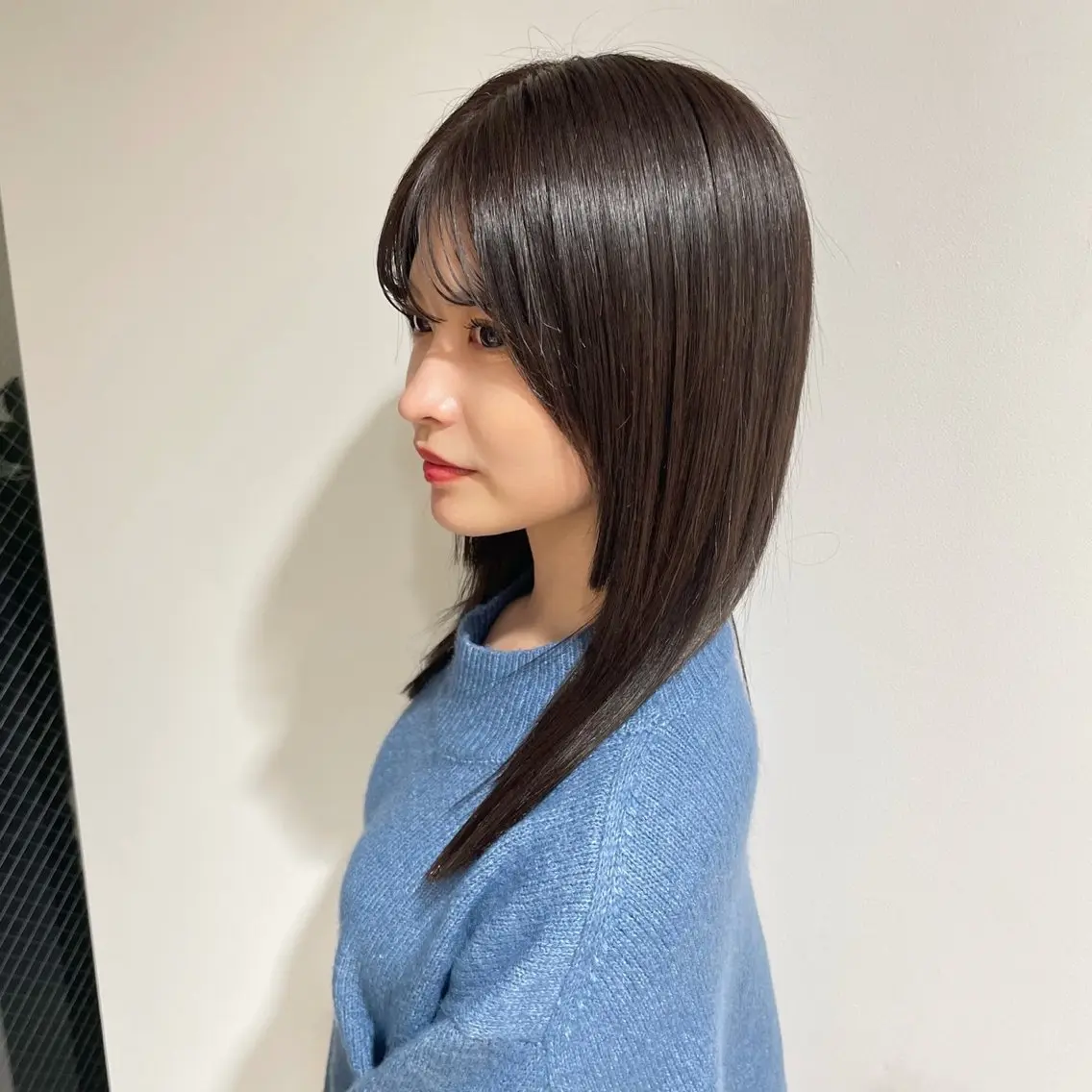 🫧乾かすだけでまとまる艶髪🫧ダメージレス酸性ストレート＋トリートメント　カット追加🆗の写真