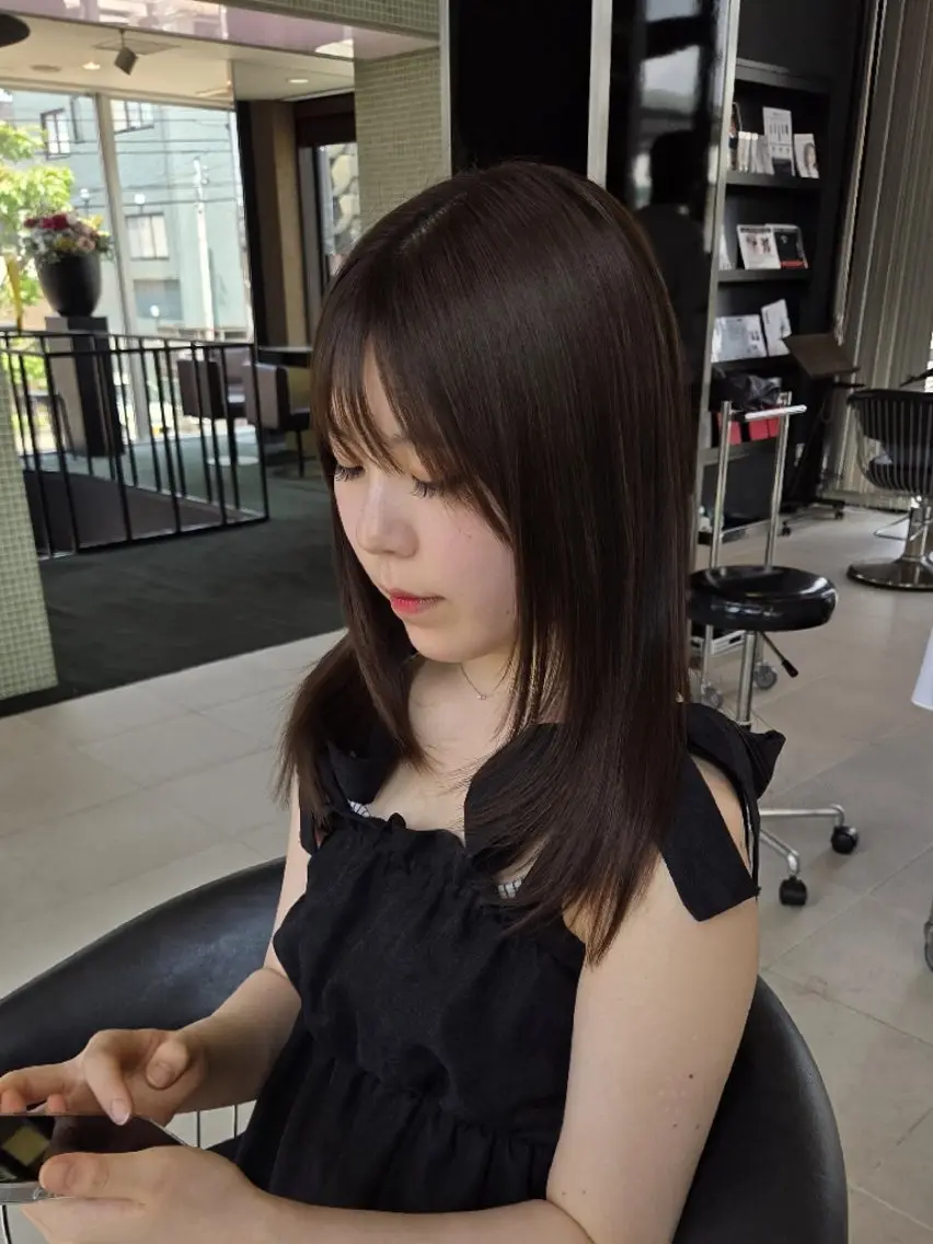 ロング ロングレイヤー レイヤーカット ロング 宮西 龍心のヘアスタイル