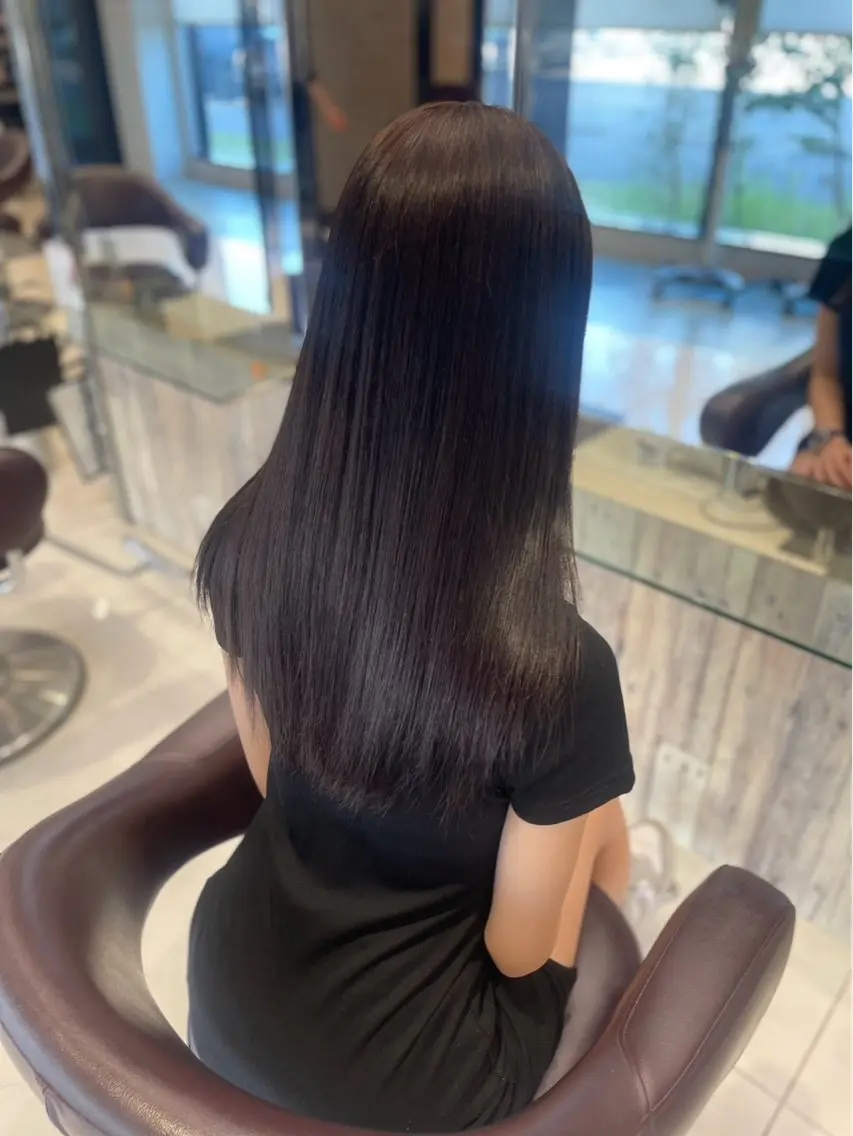ロング 高野 遥香のヘアスタイル