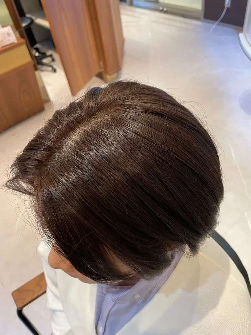 ショート カラー 透明感カラー オリーブカラー🫒/ ハッシュカット/みゆのヘアスタイル