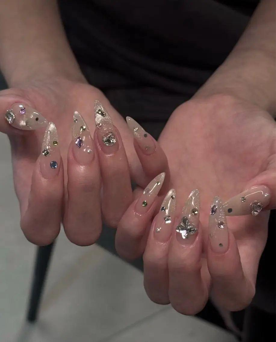 ネイル アートネイル フレンチネイル マグネットネイル ミラーネイル オフィスネイル ハンドネイル Blossom nail_研修のネイルデザイン