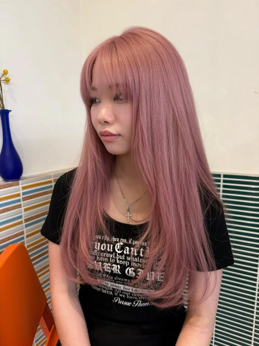 ロング カラー カット ヘアカラー カラー特化/ブリーチ 梅田中崎町/あかりのヘアスタイル