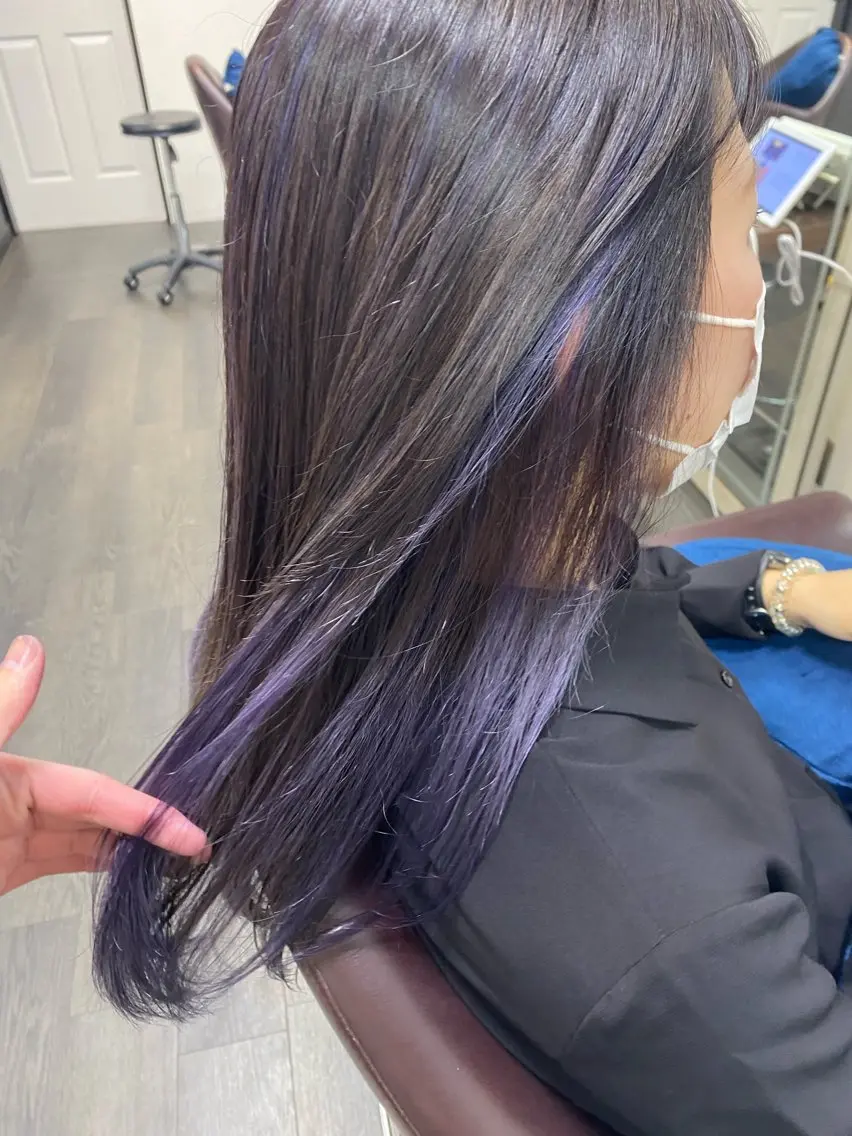 セミロング ハイライト ヘアカラー トリートメント 月野涼風 /レイヤーカットのヘアスタイル
