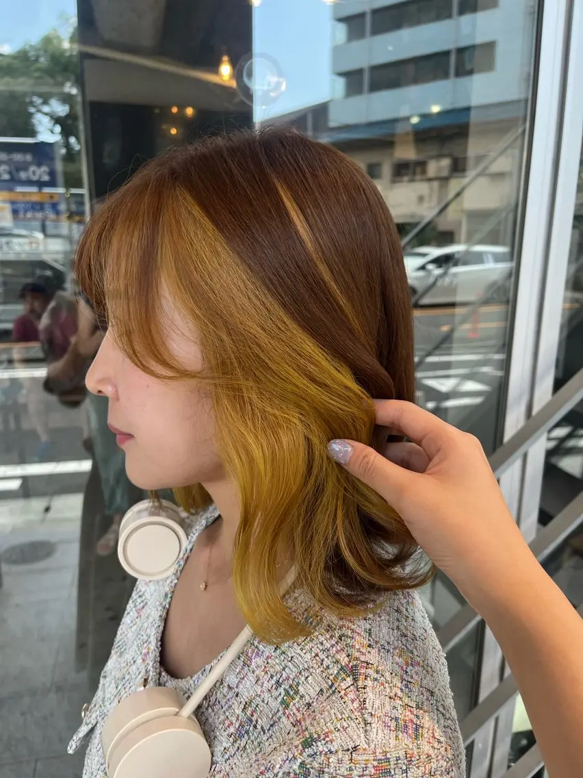 カラー ヘアカラー 和泉田 真白のヘアスタイル