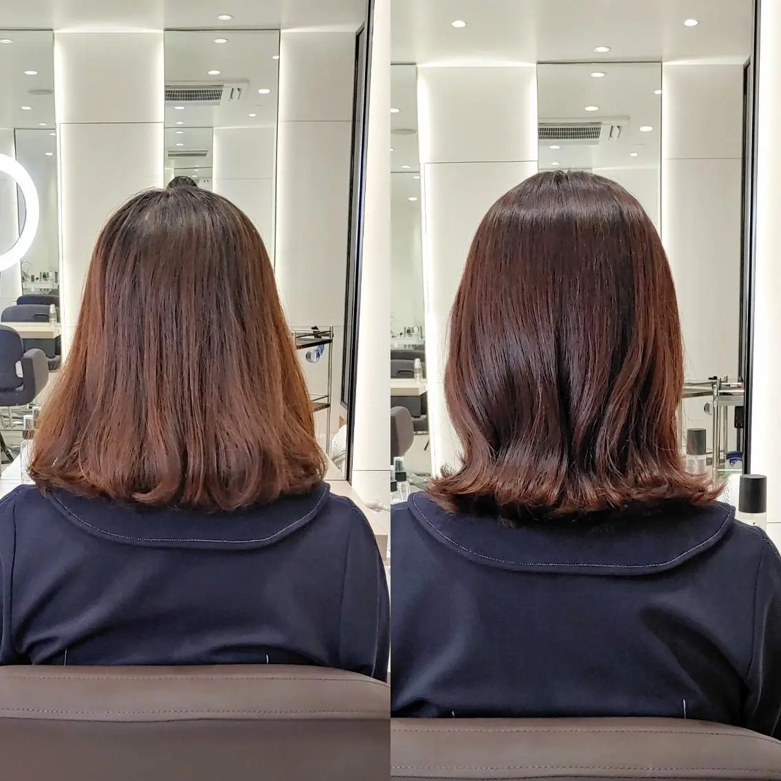 ミディアム EIGHT plum TOKIOリミテッドのヘアスタイル