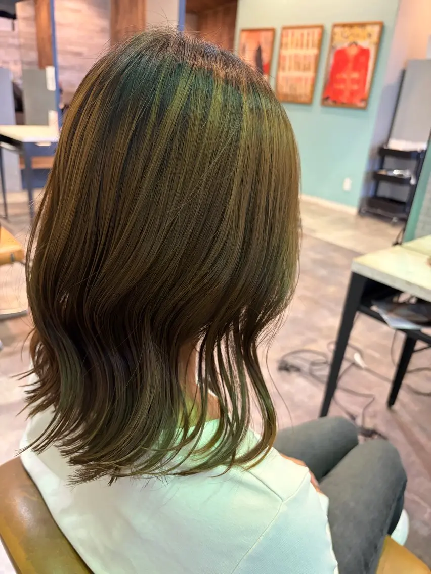 ミディアム カット ✨縮毛矯正モデル✨ RURUのヘアスタイル