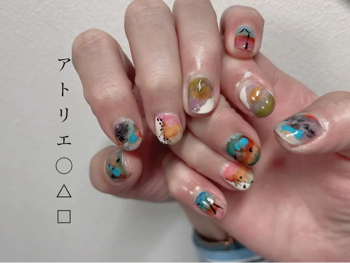 ネイル ハンドネイル アトリエ ○△□のネイルデザイン