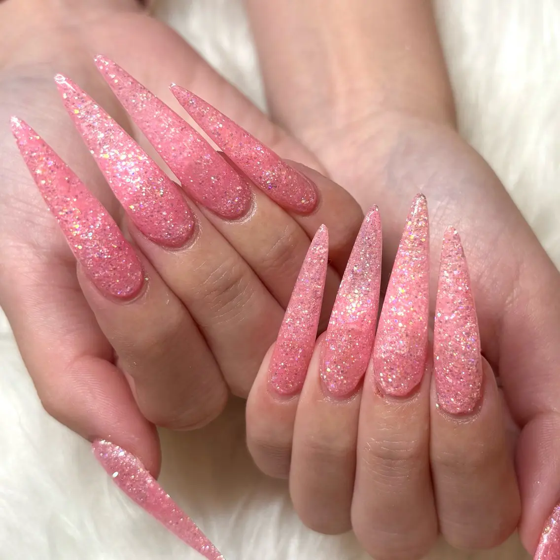 ロング ハンドネイル fleulilas 17時以降のみ予約可のネイルデザイン