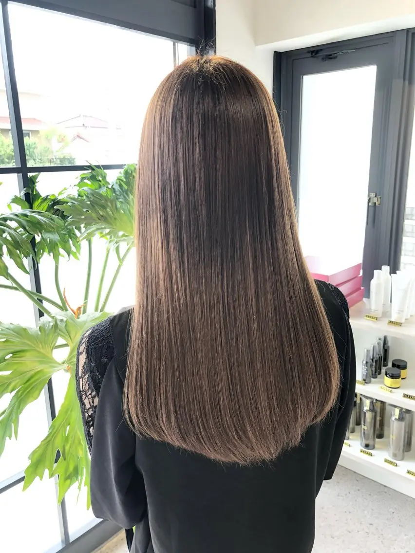 カット+艶髪カラー+TOKIO Limitedトリートメント+marbbの写真
