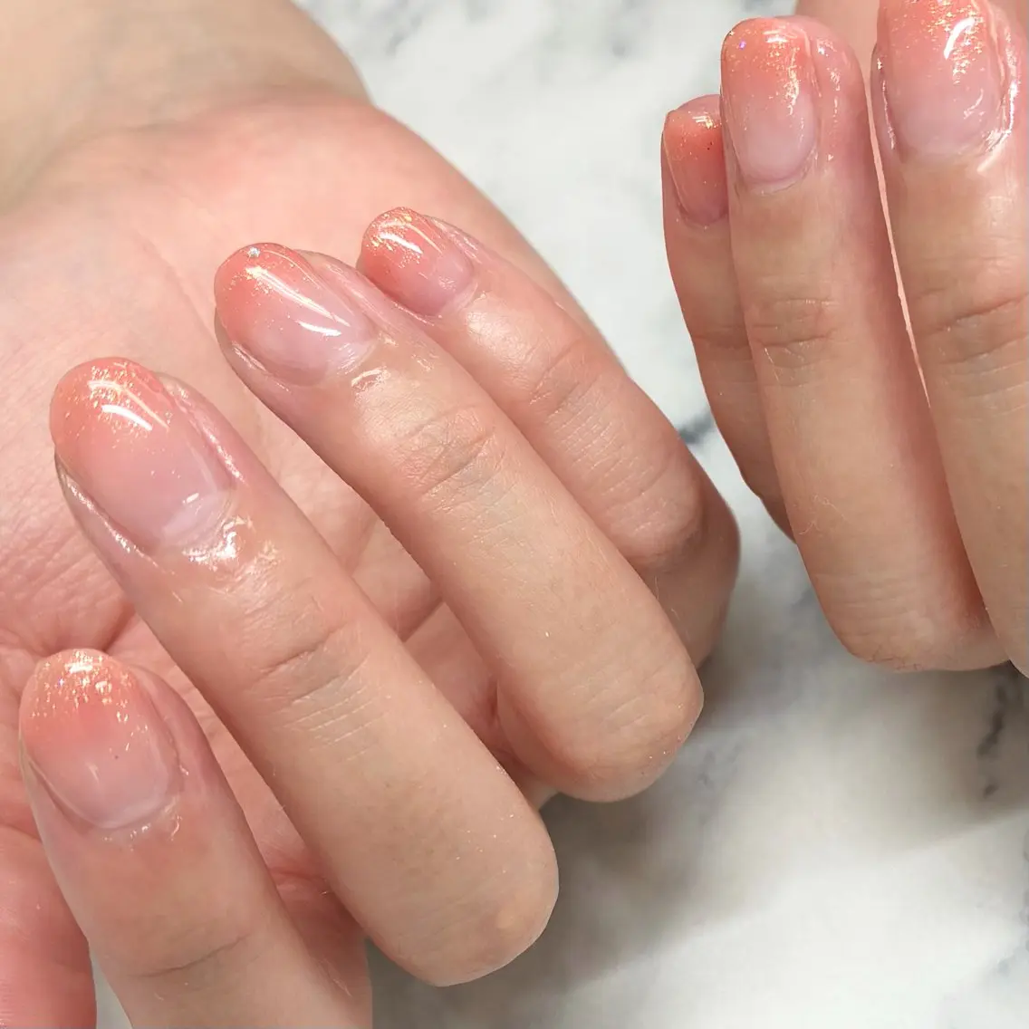 ネイル グラデーション ラメ(グリッター) ピンク Nail Salon Luire  Naoのネイルデザイン