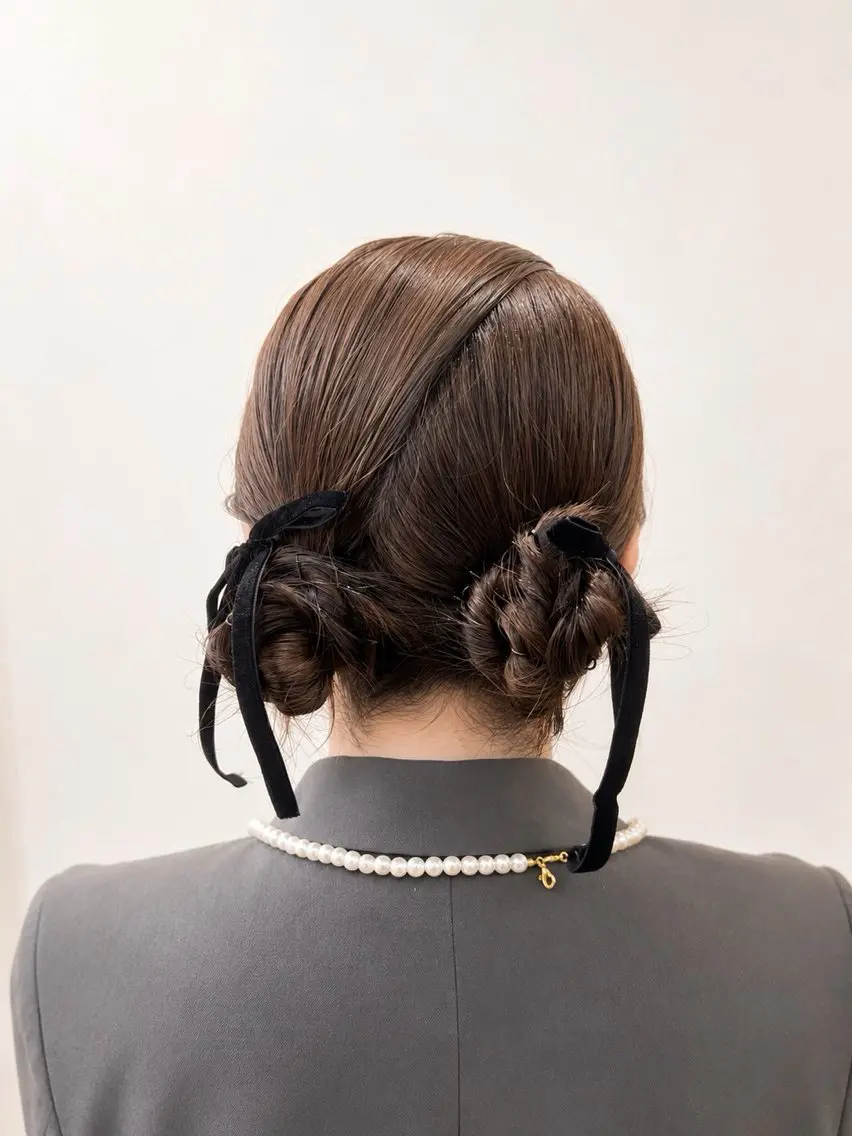 【結婚式・二次会・ライブ】パーティーヘアセット🍒の写真
