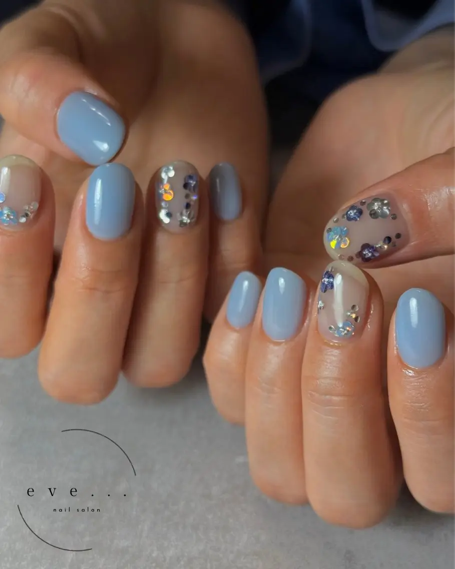 ネイル フラワーネイル ハンドネイル nail salon eve...のネイルデザイン