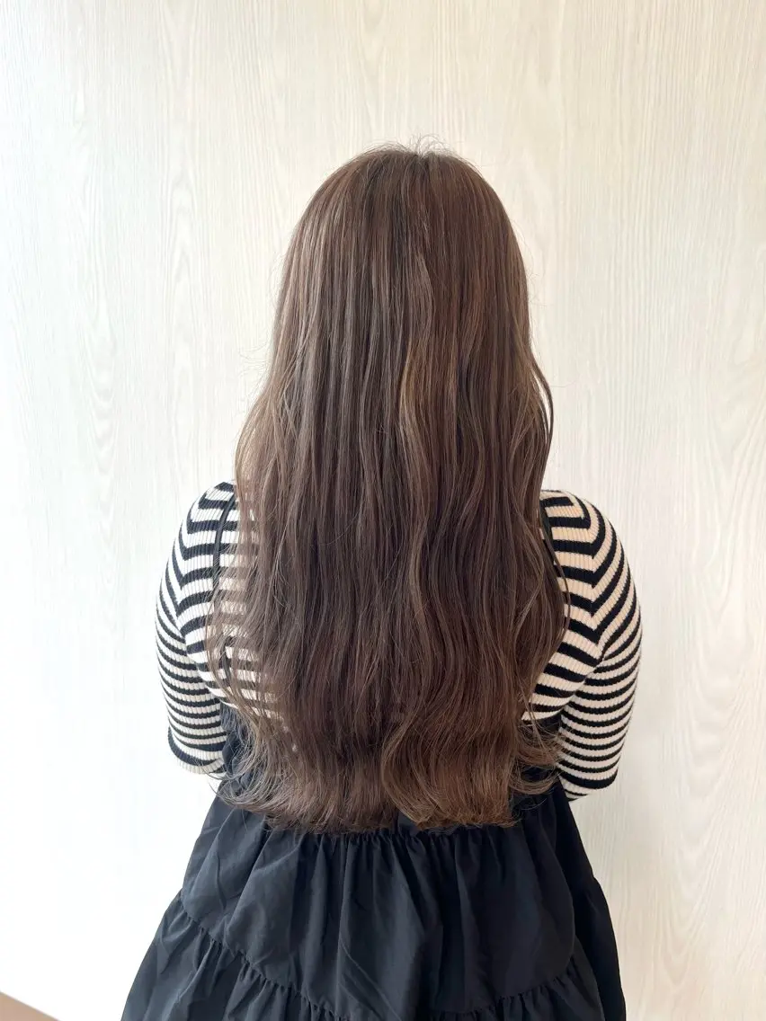 カラー ベージュカラー ミルクティーベージュ 【グラッセ】本間 さくらのヘアスタイル