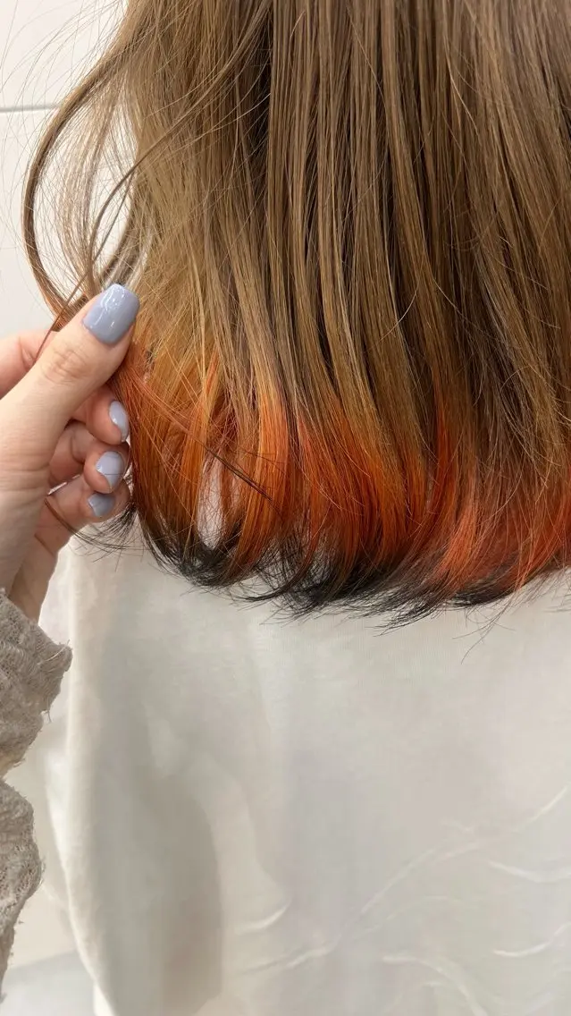 カラー デザインカラー ヘアカラー 彦坂 柚羽のヘアスタイル