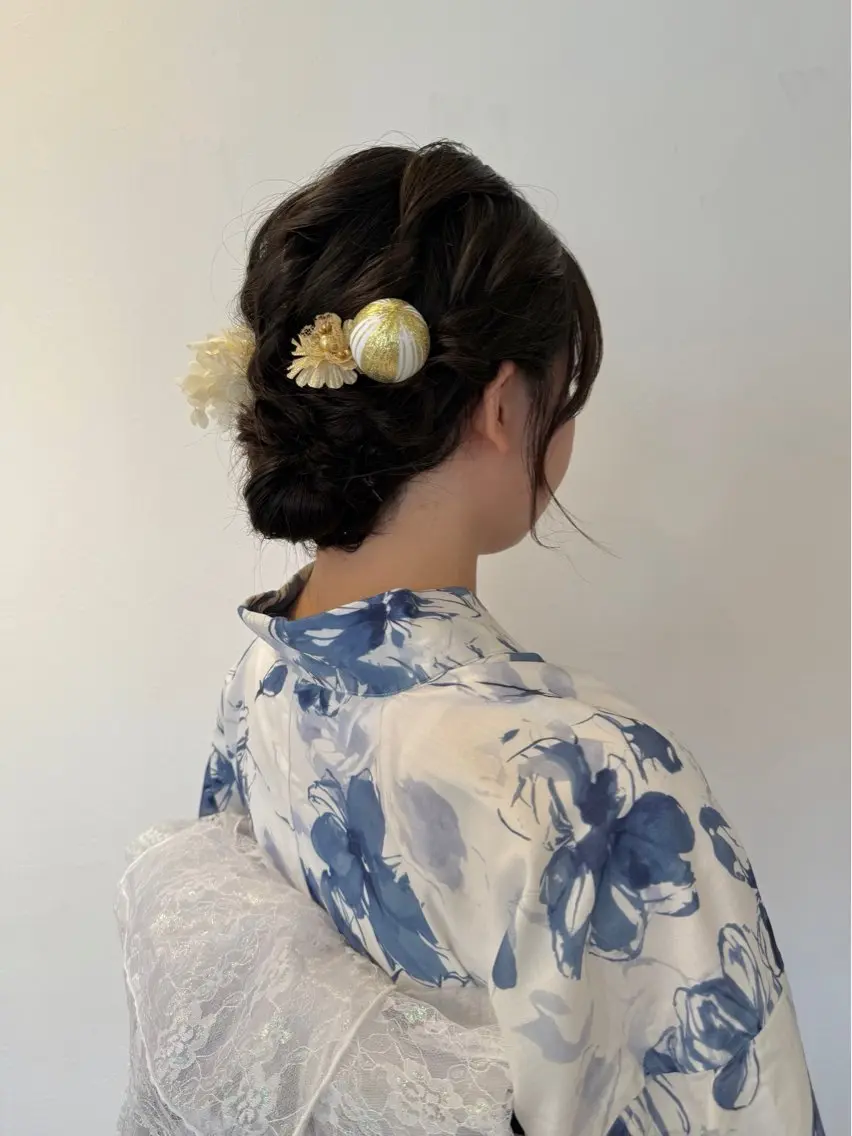 ヘアアレンジ 浴衣 Rendezvous 白築のヘアスタイル