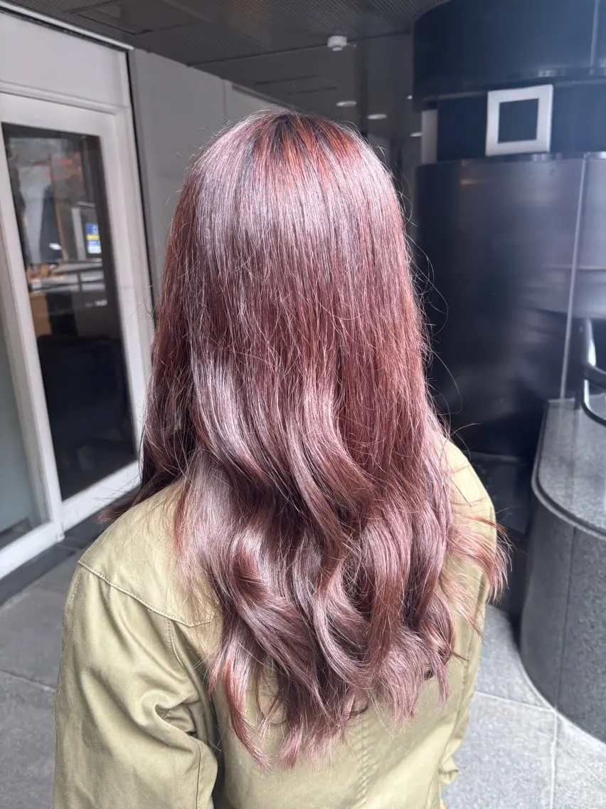 【ダメージ軽減！】🍒ブリーチなしダブルカラー＋似合わせカット🍒#ダブルカラー #カットの写真