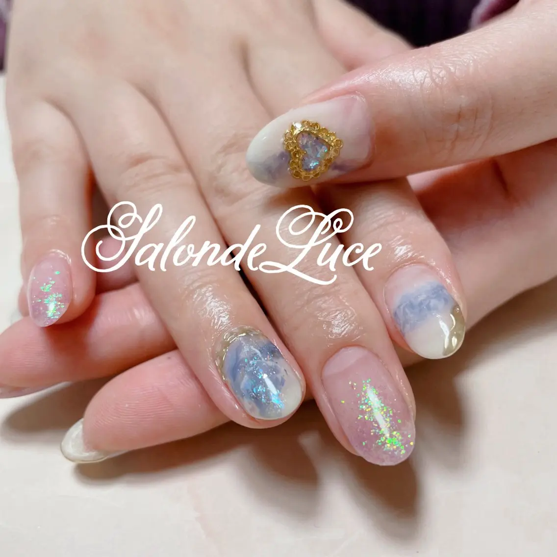 ネイル 大理石ネイル(マーブル) Salon de Luceのネイルデザイン