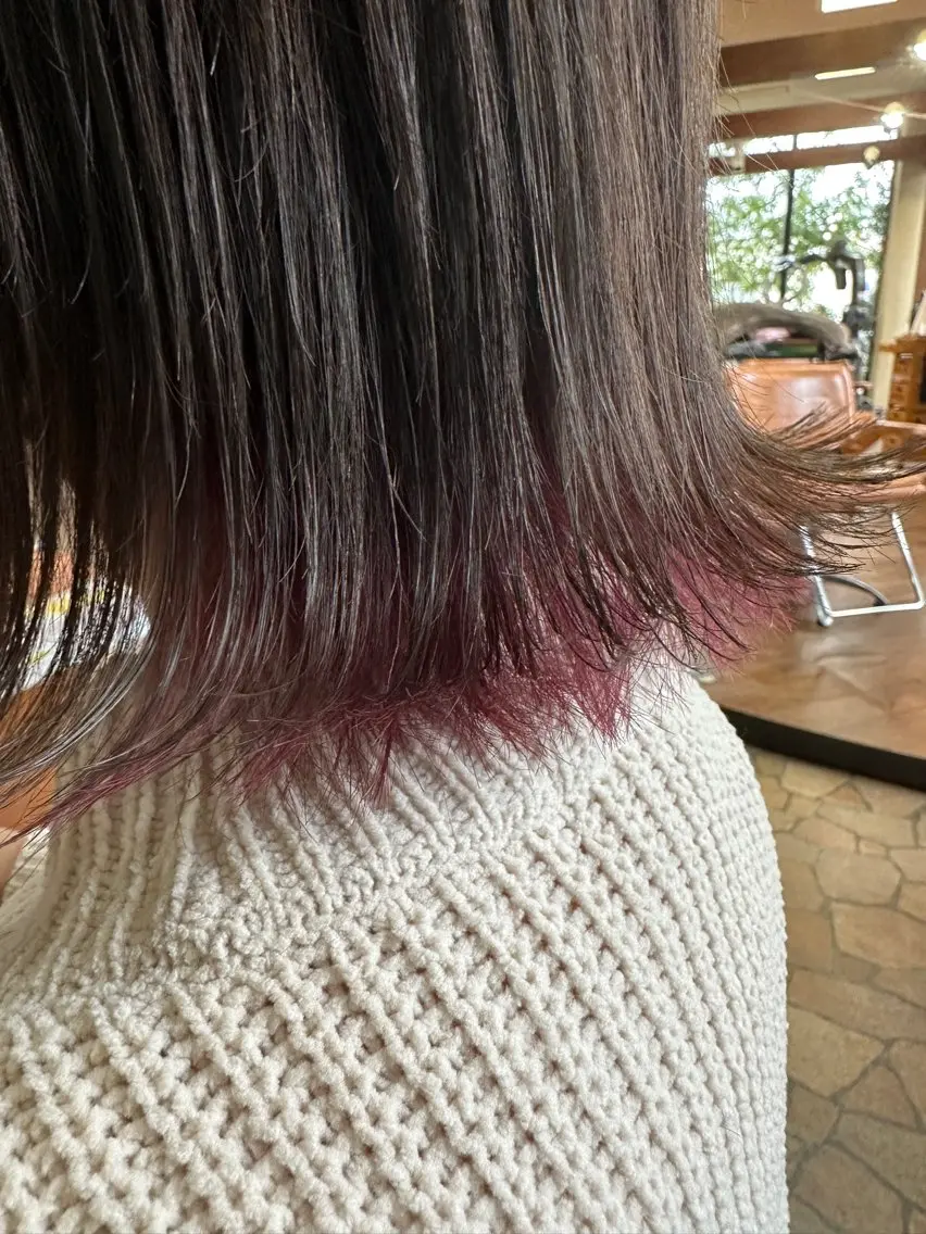 ミディアム カラー 新田 甲のヘアスタイル