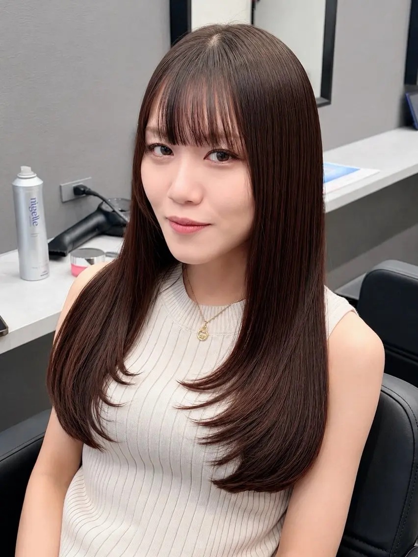 ロング 【韓国ヘア ×透明感カラー】芳川のヘアスタイル