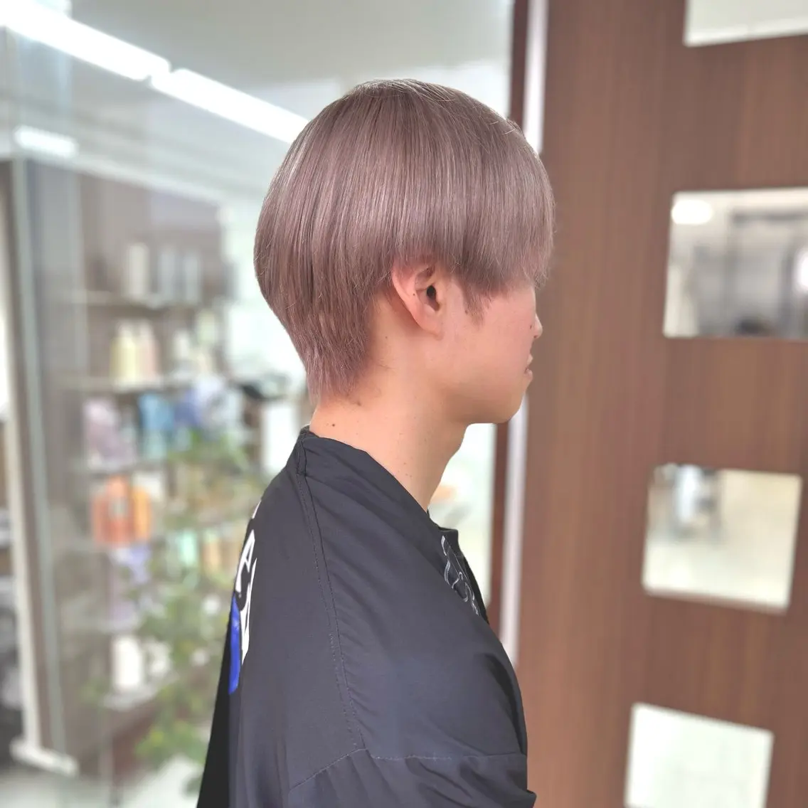 ショート カラー メンズ ベージュカラー ピンクカラー ピンクベージュ ヘアカラー メンズパーマの達人 / タカシマダイスケのヘアスタイル