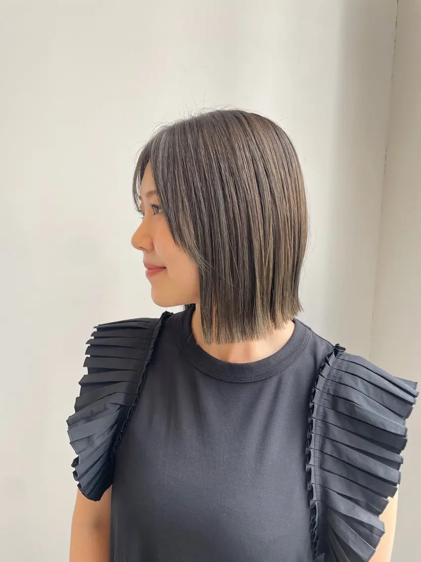 セミロング カラー カット ヘアカラー トリートメント ナチュラルカラー 児玉優香のヘアスタイル