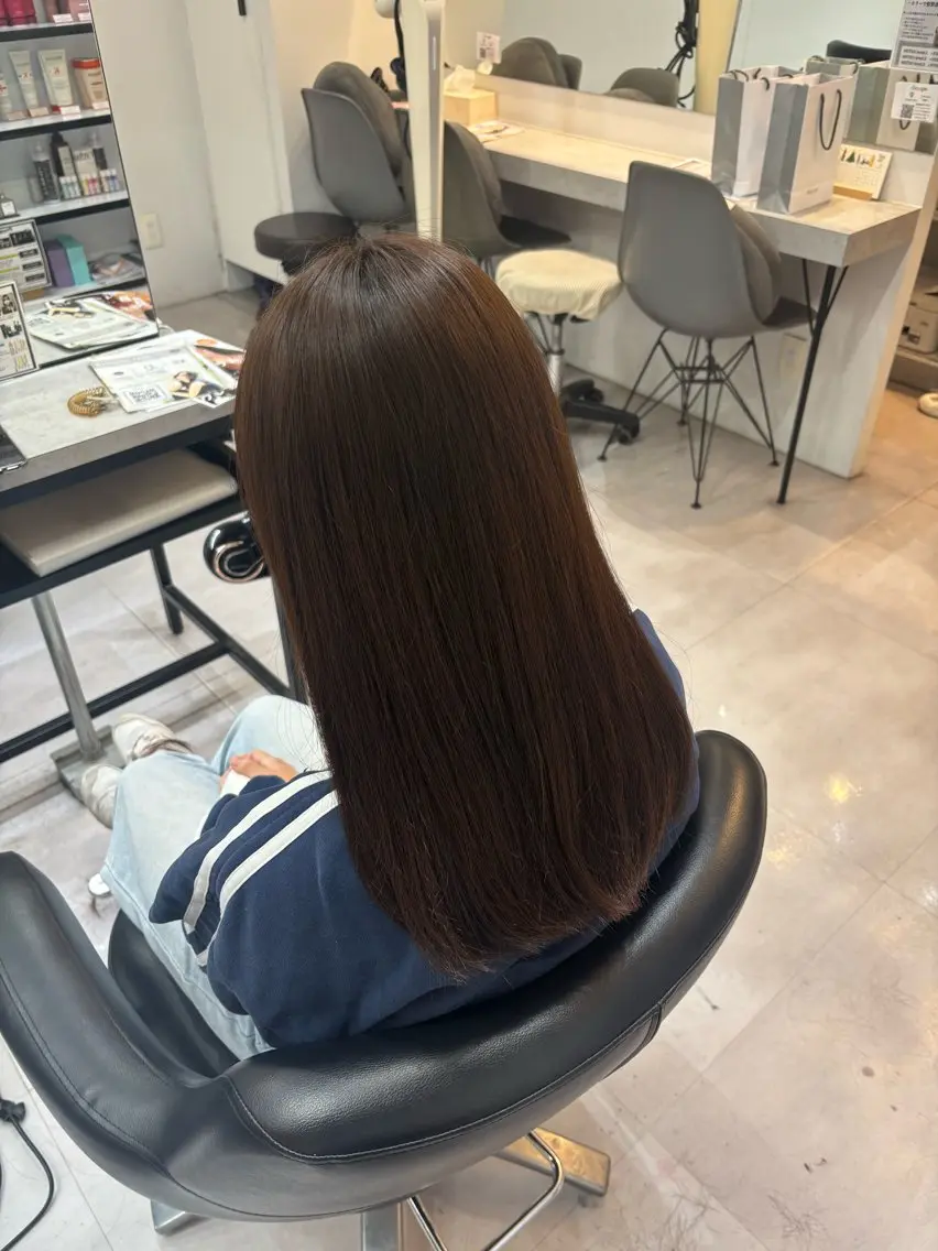 セミロング ヘアカラー 🌙髪質改善カラー Momoka🦋のヘアスタイル
