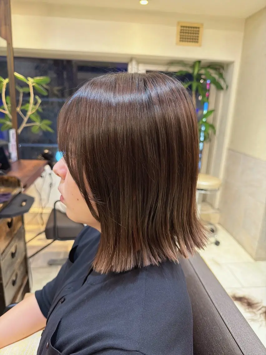 ミディアム ボブ 髙橋遥 池袋 /レディースカットのヘアスタイル