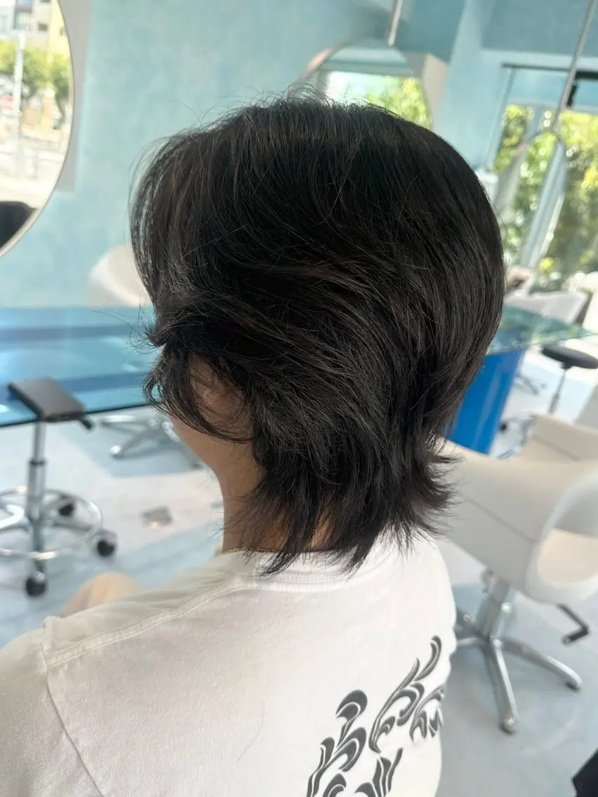 ショート パーマ カット パーマ AMITYメンズ特化 ASUMIのヘアスタイル