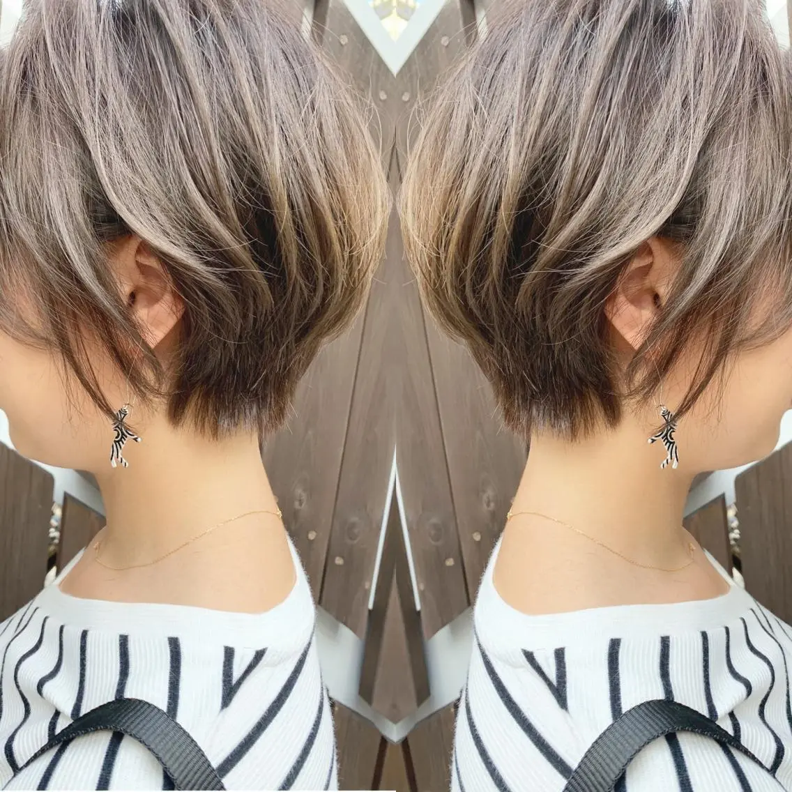 ショート ショートボブ ボブ ショートヘア カット ヘアカラー トリートメント H (エイチ) 烏丸御池店のヘアスタイル