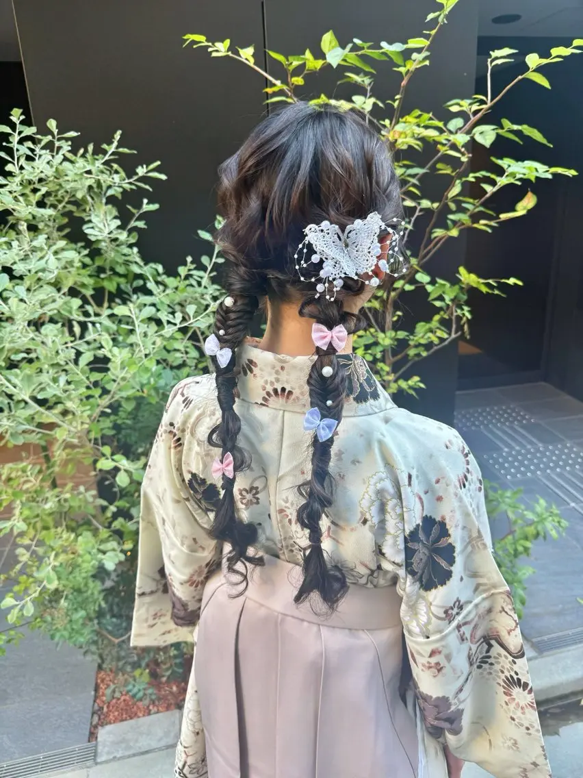 ヘアアレンジ デート 卒業式のヘアスタイル 🎀韓国ヘアメイク /参列ヘア/neneのその他イメージ