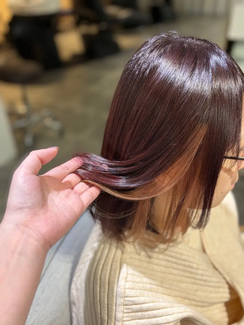 ミディアム カラー 【艶髪、髪質改善】 KAHOのヘアスタイル