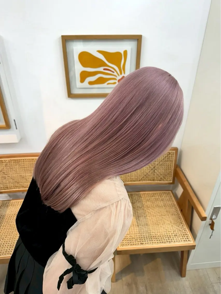 ロング カラー ヘアカラー 柏木 理那のヘアスタイル