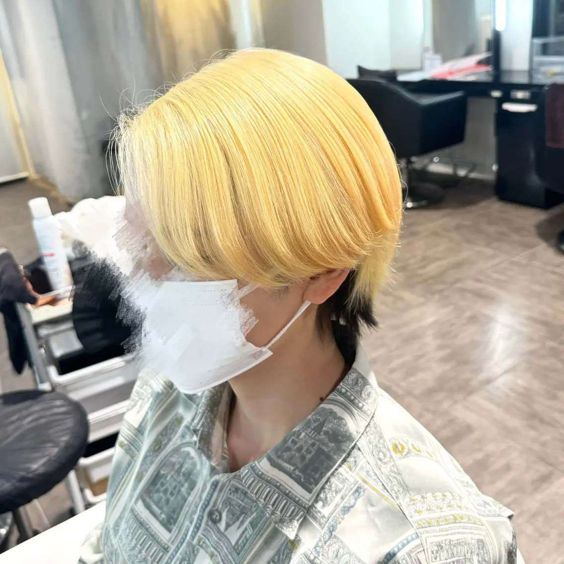 ショート カラー ブリーチ ブロンド 🎀momoღブリー チハイトーン🎀のヘアスタイル