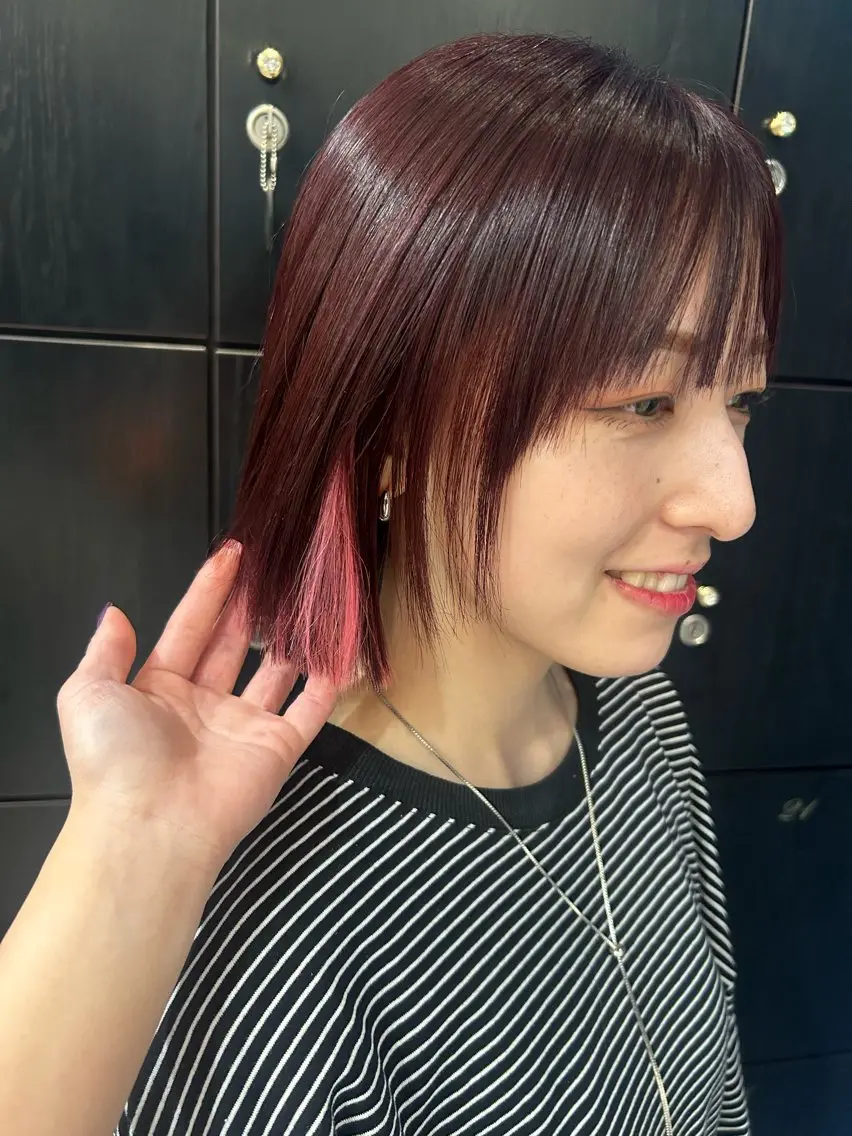 海外カラー白髪ぼかし ティファニーサユリのヘアスタイル