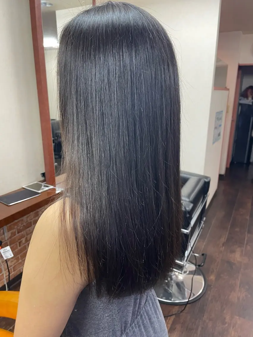 ロング パーマ 桧山 真のヘアスタイル