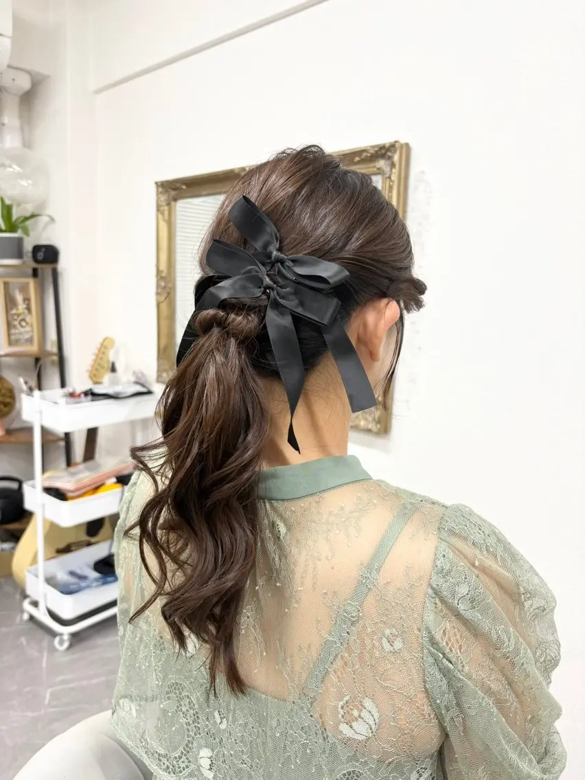 ヘアアレンジ 結婚式・ブライダル ヘアセット ヘアサロン ミカヅキのヘアスタイル