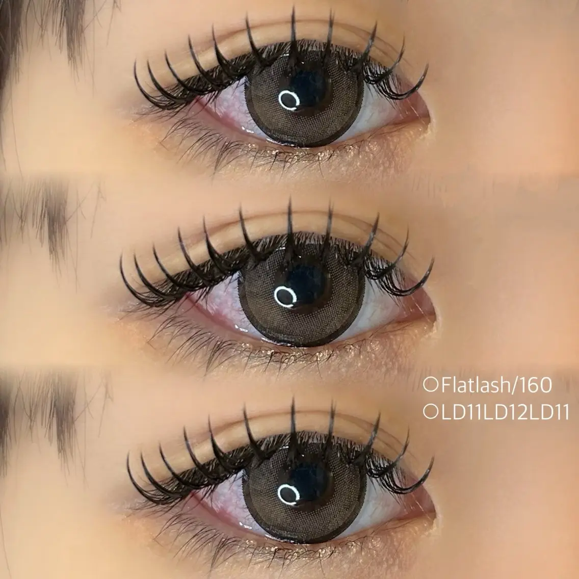 マツエク・マツパ Dカール フラットラッシュ マツエク eyelash Aiméeのマツエク・マツパデザイン