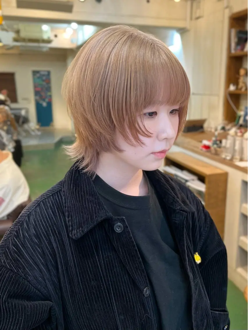 ミディアム カラー カット ヘアカラー トリートメント うるツヤハイトーン✨ /西川郁巳のヘアスタイル