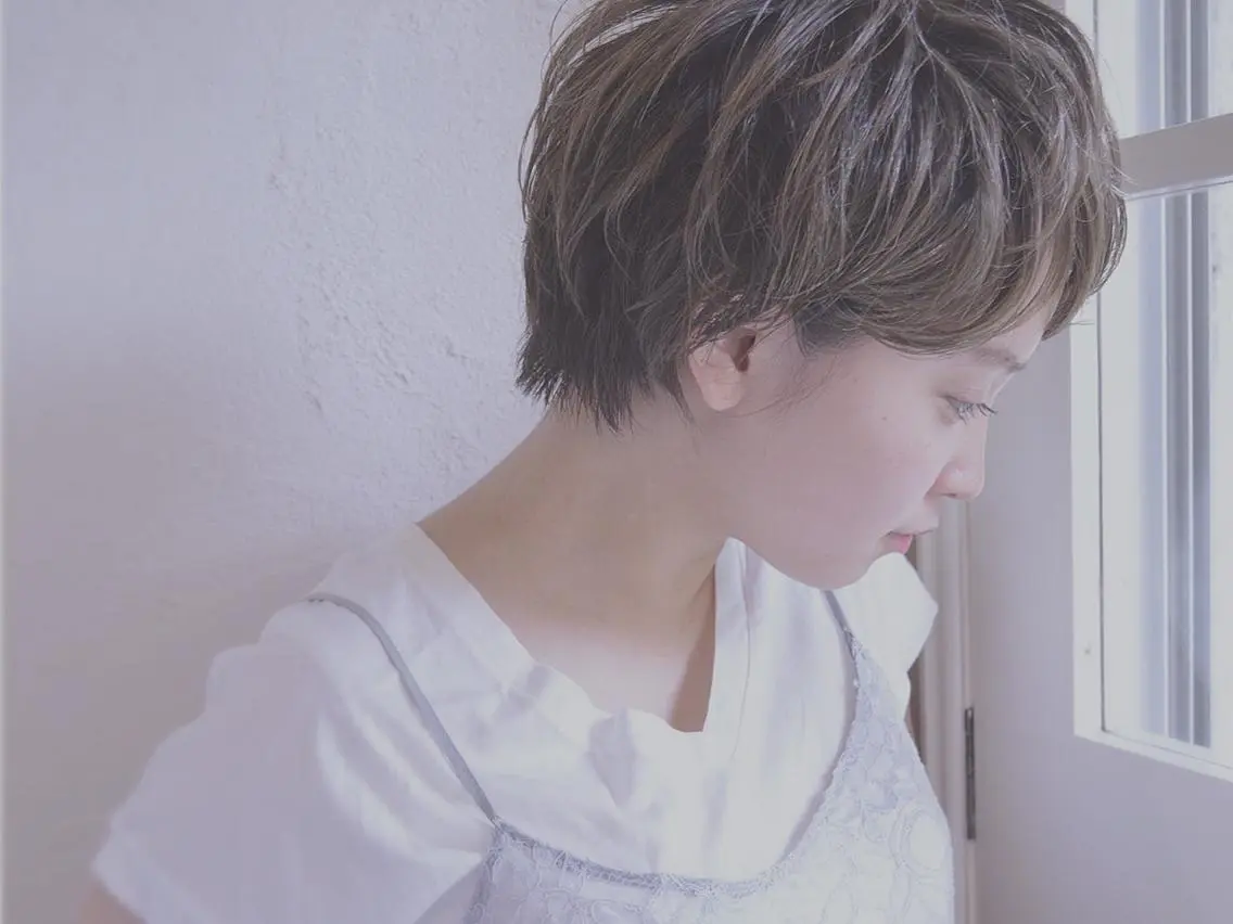 ショート カラー パーマ 小顔ショート✁ ⁂Yukari⁂のヘアスタイル