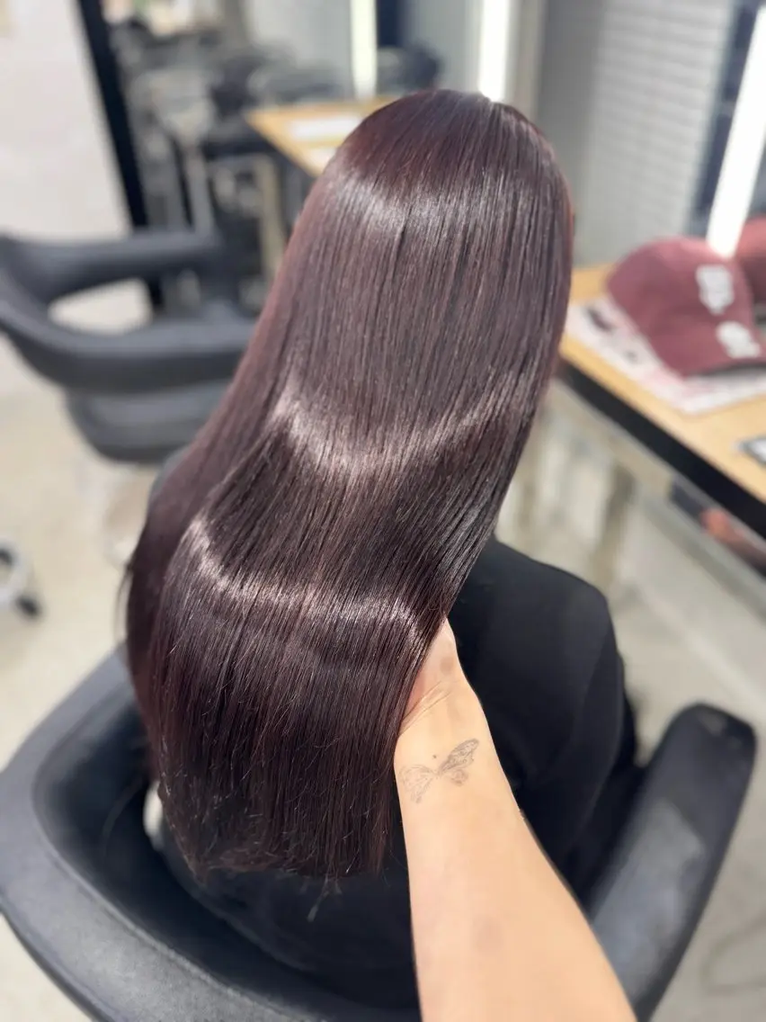 ロング カラー ヘアアレンジ ヘアカラー トリートメント ヘッドスパ ヘアセット 🤍淡色ピンク&ラベ ンダーYUKI🤍のヘアスタイル