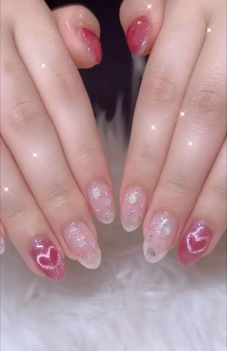 ネイル アートネイル 春ネイル ワンホンネイル ハンドネイル I LOVE ME NAIL.。.:*♡のネイルデザイン