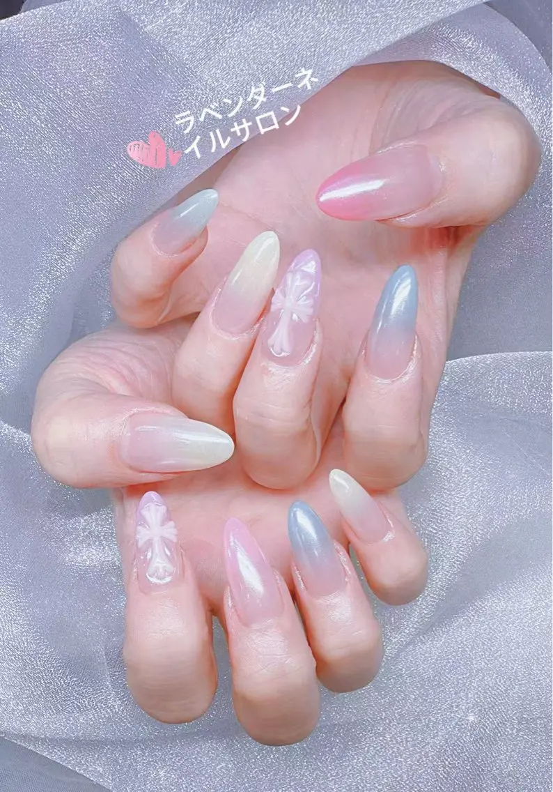 ネイル ラベンダー💖日暮里 ルル💖ネイルのネイルデザイン