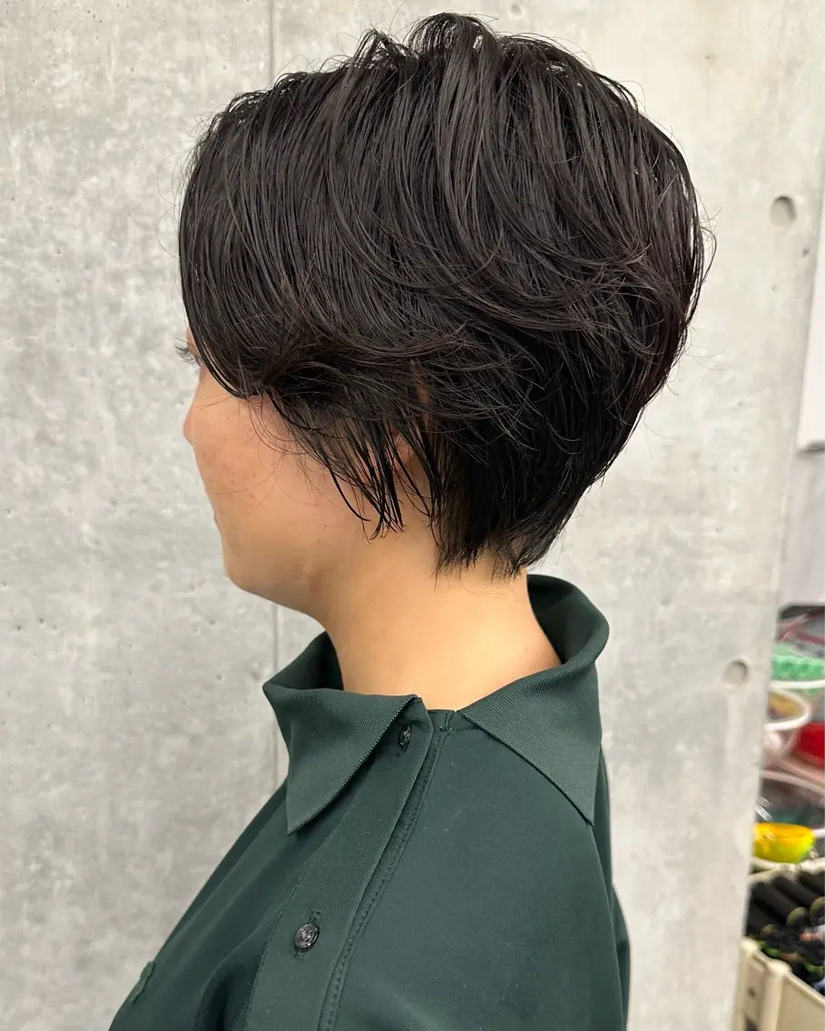 ショート パーマ ショートボブ ボブ くせ毛 ショートヘア 縮毛矯正 カット ヘッドスパ ボブ/ゆるふわ ボブパーマ/とういのヘアスタイル