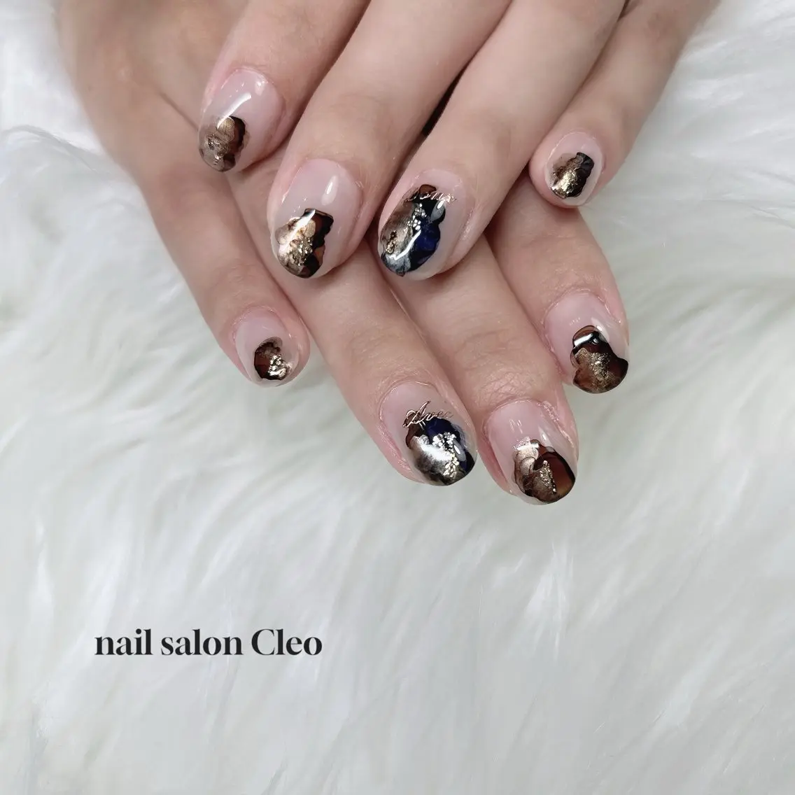 ネイル アートネイル クリアネイル ニュアンスネイル Cleo クレオのネイルデザイン